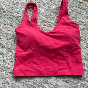Lululemon Align Tank Lip Gloss  Pink Sports Bra 0